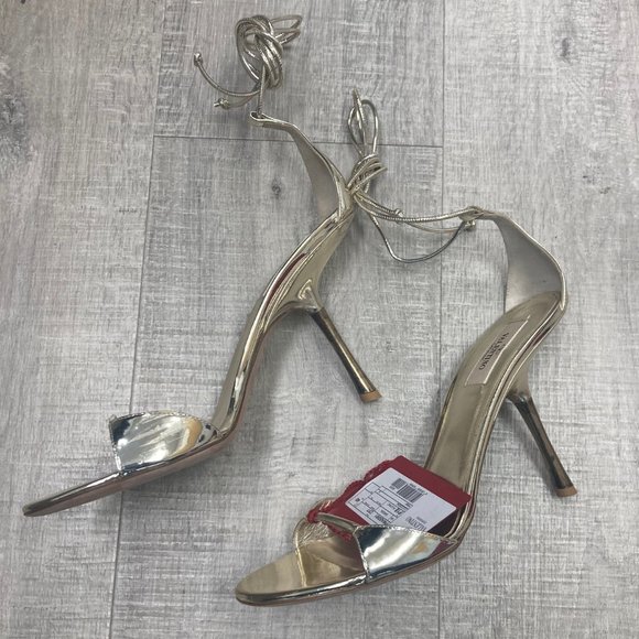 Valentino Metallic Gold Sandal Euro 39